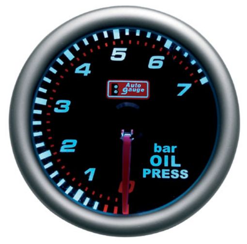 Bild von Autogauge Öldruckmesser - Rauch