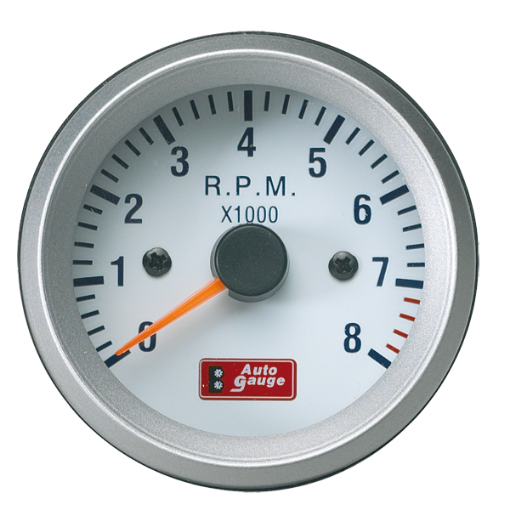 Bild von Autometer - Drehzahlmesser - Weiß - 52mm.