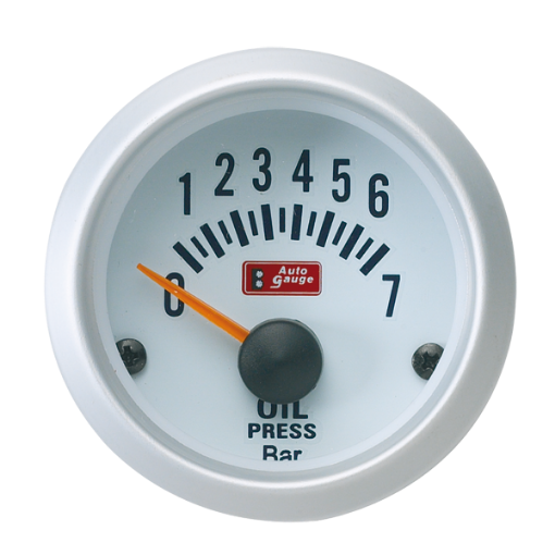 Bild von Autogauge Öldruckmesser - Weiß