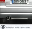 Bild von Simons catback Auspuff Audi A3 8P/SEAT Altea/VW Golf 5/VW Golf 6 1x100 mm