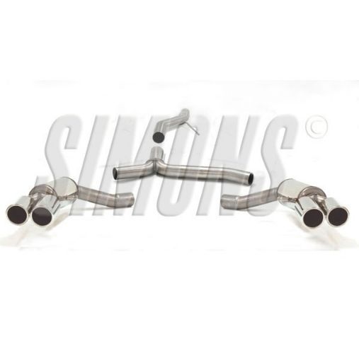 Bild von Simons catback Auspuff Audi A4 B8/Audi A5 2.0 TDI