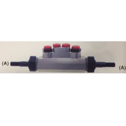 Bild von Tandembremszylinder - 0,75 "- IN M10x1,0 - OUT M10x1,0 - THR (A) M10x1,5