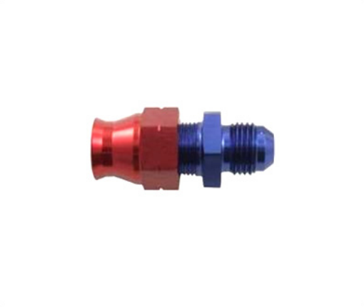 Bild von Straight Tube to Male AN-Adapter - Rot / Blau