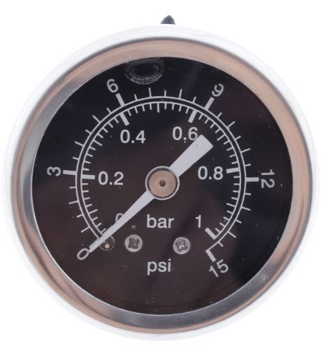 Bild von Mechanische Kraftstoffdruckanzeige 0-15 PSI/0-1 bar schwarz