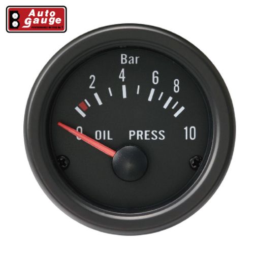 Bild von Autogauge Öldruckmesser - Schwarz