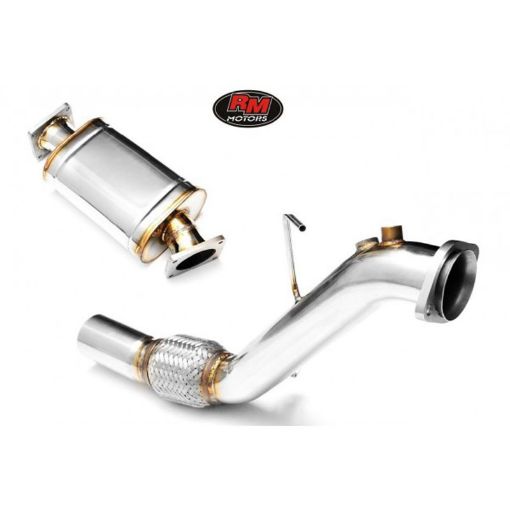Bild von Downpipe BMW E60, E61 - M57N - 525d, 530d - with silencer