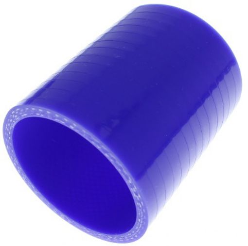Bild von Gerader Silikonschlauch - Blau 63 mm.