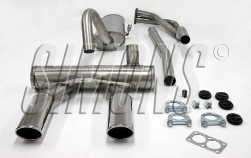 Bild von Simons Sportauspuff Opel GT 2.0 2x70/90 mm