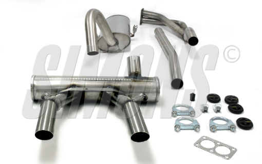 Bild von Simons Sportauspuff Opel GT 2.0 2x57 mm