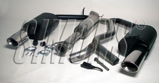 Bild von Simons Catback Auspuff Saab 9-5 Turbo/Aero 1998-2005 2x90/120 mm