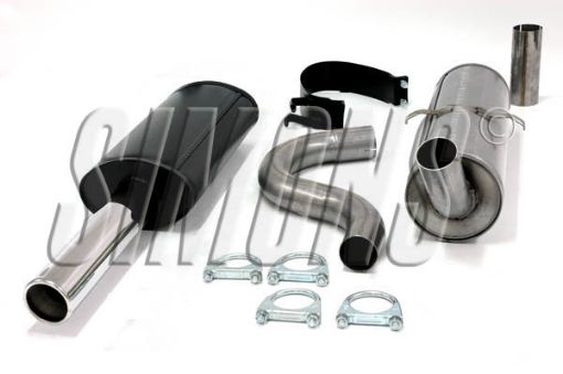 Bild von Simons catback auspuff Volvo 740/760/940 Turbo 1x80 mm