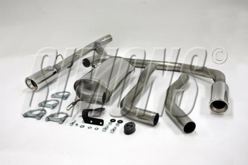 Bild von Simons Catback-Auspuff Volvo 850/S70/V70/C70 Turbo 2x100mm