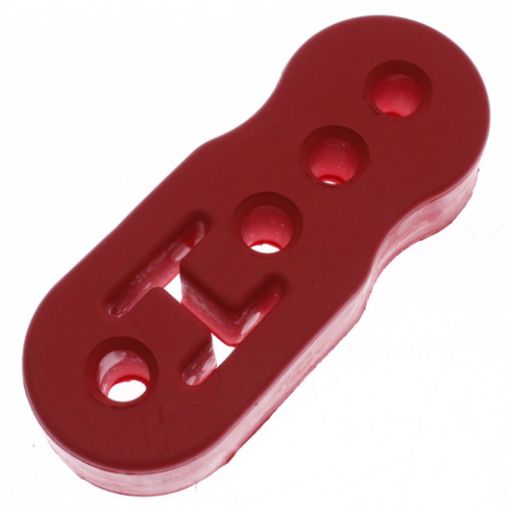 Bild von Rot gummiauspuff - Universal - Lang