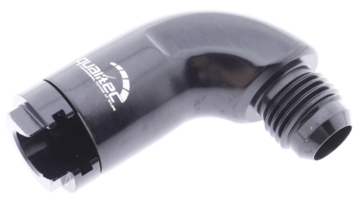 Bild von 90gr. AN Female Quick Connect - AN-8 -> 5/16" Female Hard Tube