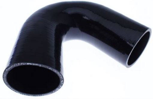 Bild von 135 Grad Silikonbiegung - Schwarz - 1,75" / 45mm.
