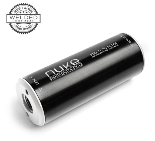 Bild von Nuke Performance Slim Kraftstofffilter AN10 10 Mikron Edelstahl