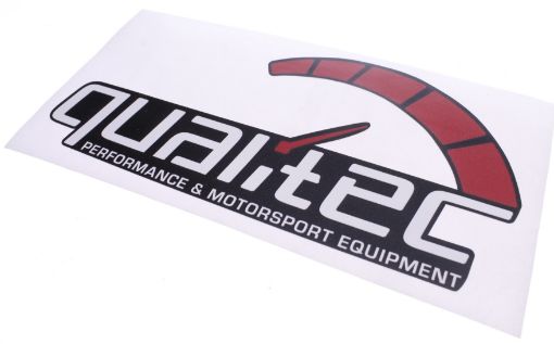 Bild von Qualitec Aufkleber schwarz 125 mm