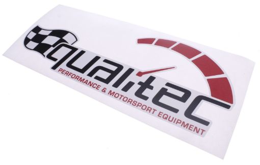 Bild von Qualitec Race Aufkleber weiß 175 mm