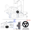 Bild von Aluminum Alloy LS/LS1 Alternator Bracket auto product Car accessories Fit for Camaro Durable Generator W/ Rear Brace
