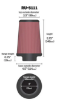 Bild von 3 "KN Luftfilter - 76 mm. K & N Clamp-on 380PS. KN Filter - RU-5111