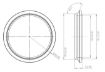 Bild von Turbo Discharge Flange for Tial and Garrett Housings on G-Series 25/30/35 & GTX30/35 V-Band Style T304 SS