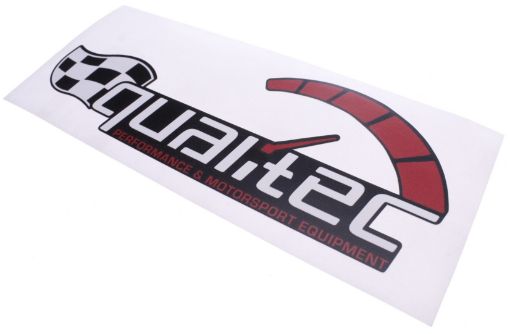 Bild von Qualitec Race Aufkleber schwarz 500 mm