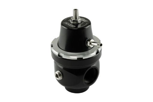 Bild von Turbosmart FPR8 EFI-Kraftstoffdruckregler 2x AN8 / 1x AN8 schwarz/silber