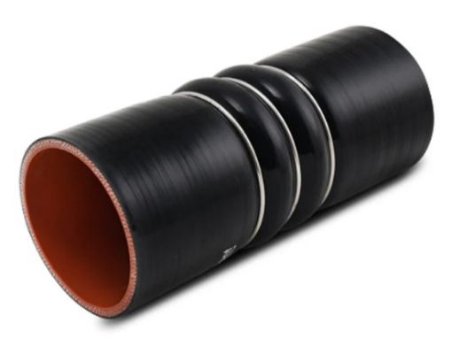 Bild von 5,0" / 127,0mm Silicone Hump Hose w/3 SS Rings - Length 177,8mm. - Black