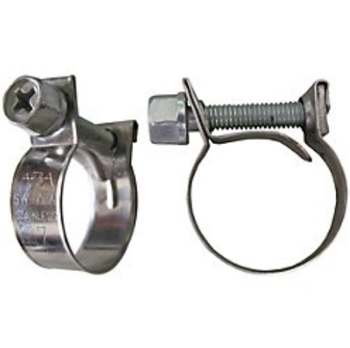 Bild von 10-12mm. - Mini-Schlauchband -  Elektrisch galvanisiert