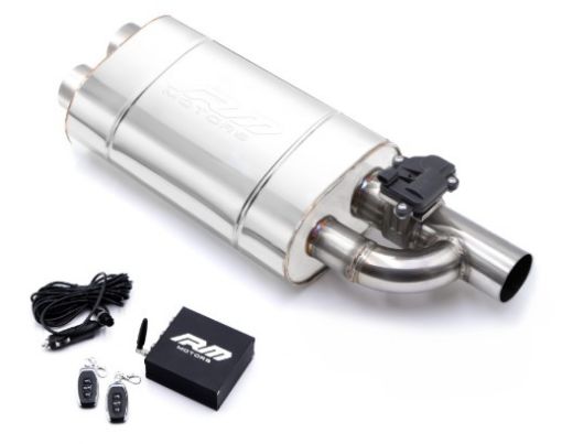 Bild von Exhaust muffler with Cutout valve - 3"->2x2,5"