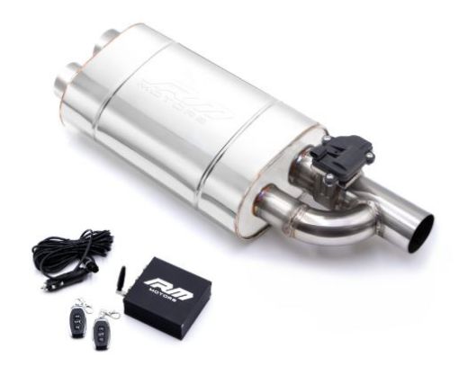 Bild von Exhaust muffler with Cutout valve - 2,5"->2x2,5"