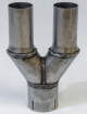 Bild von Y-stykke til udstødning - Rustfri 2½" -> 2  stk. 2" - Simons U2863090R