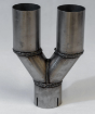 Bild von Y-stykke til udstødning - Rustfri 2½" -> 2  stk. 2½" - Simons U2863100
