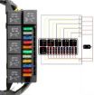 Bild von Sicherungskasten - 11 Sicherungen - 6x40 AMP Relais