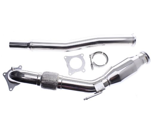 Bild von 3 "TFSI Downpipe / Tube - Mit 200 Cell Racer Catalyst - SS201