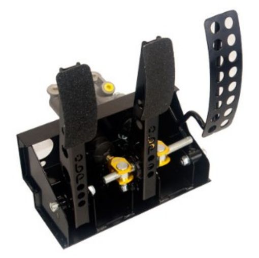 Bild von OBP Pedal Assembly Floor Mount-Brake Clutch & Throttle (Cable Clutch)