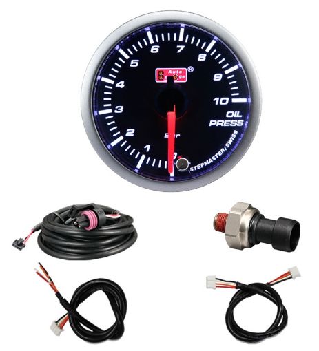 Bild von Autogauge Öldruckuhr - Dunkel