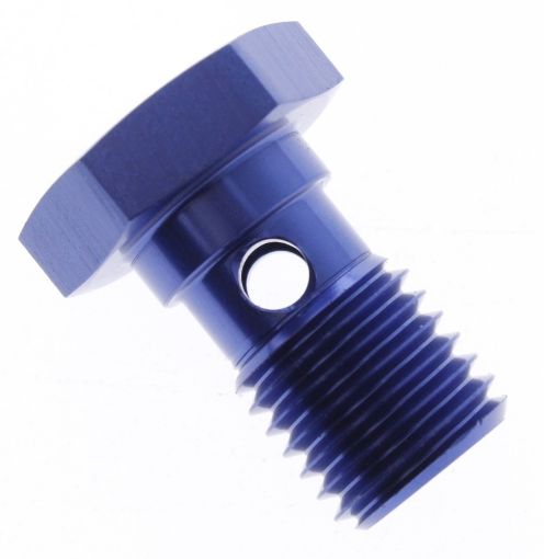 Bild von Hohlschraube - M10x1.25 - Blue Alu