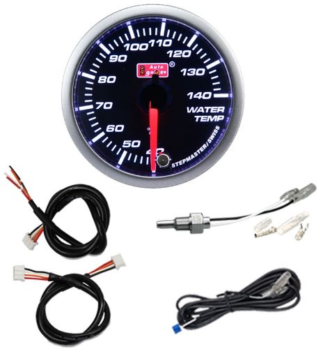 Bild von Autogauge Wassertemperaturmesser - Dunkel