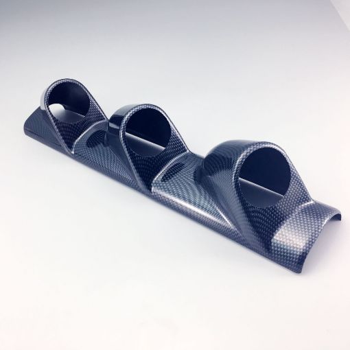 Bild von Autogauge - Ein Pfosten enthält 3 Instrumente - Carbon