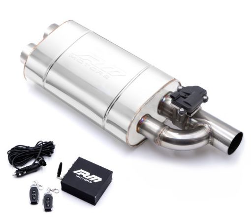 Bild von Exhaust muffler with Cutout valve - 3"->2x3"