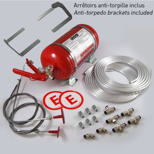 Bild von RRS ECOFIREX FIA Mechanisches Feuerlöschsystem 4,25L – Komplettset