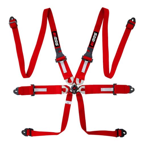 Bild von RRS FIA HANS® ONE 6-Punkt Roter Gurt