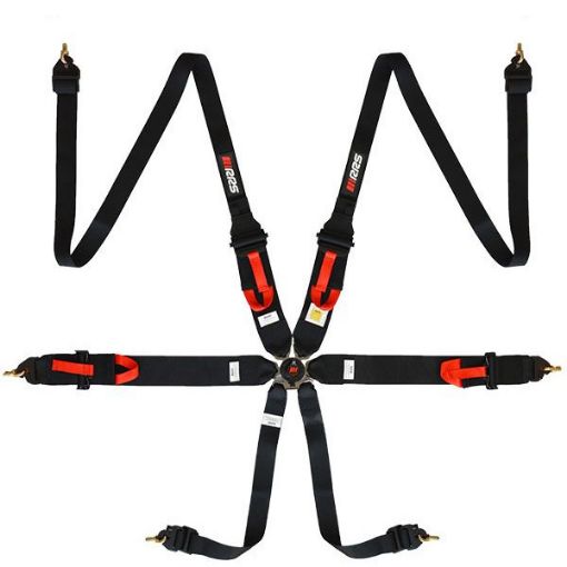 Bild von RRS FIA 3" 2" R6 HANS® 2,8 Kg Schwarzer Gurt
