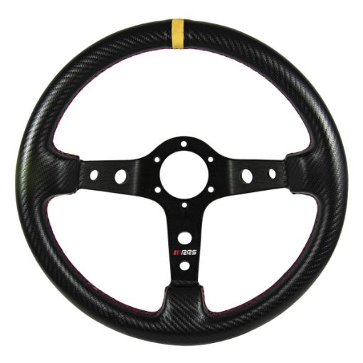 Bild von RRS CARBON LOOK Lenkrad – F90 350 mm – Gelb