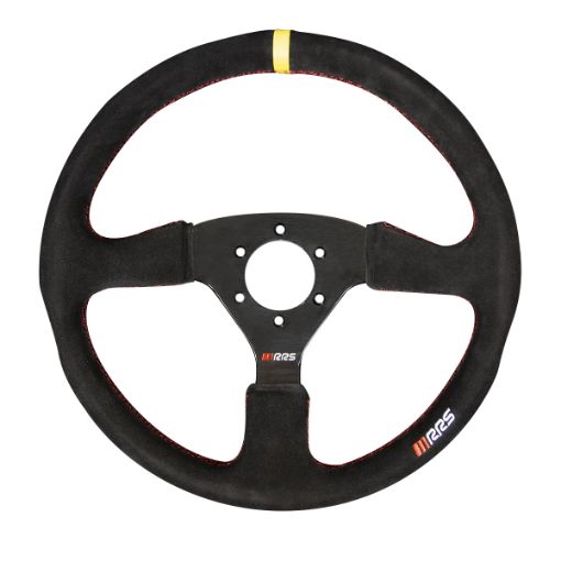 Bild von RRS VELOCE EVO Lenkrad – Flat 350 mm – Schwarzes Wildleder