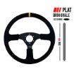 Bild von RRS OFFROAD Lenkrad – Flach 380 mm – Kunstleder