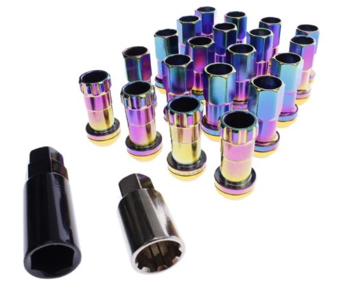 Bild von Steel Wheel nuts - M12*1.5 - Neon - Set of 20 pc.