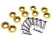 Bild von 8 x M6x20 Stål bolte + skiver - Gold