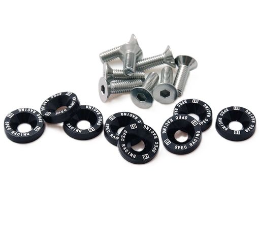 Bild von 8 x M6x20 Stål bolte + skiver - Sort